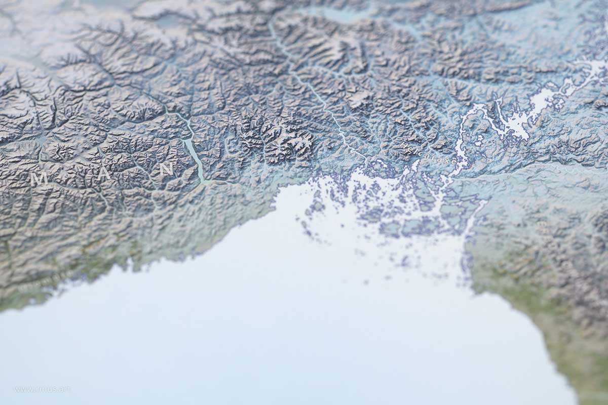 Detail of Helcaraxë on the Beleriand Map Limited Edition print by Rinus