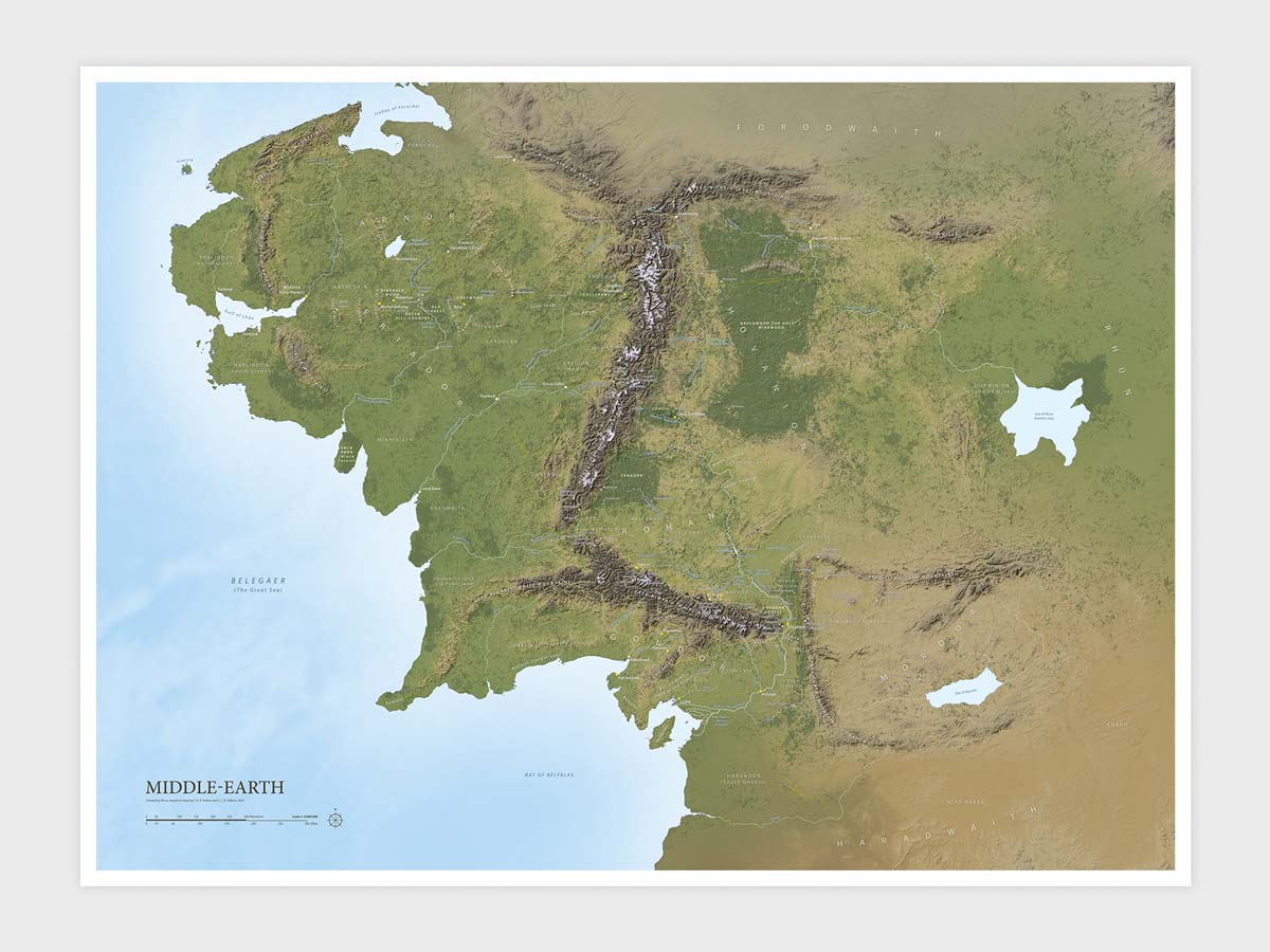 Middle-Earth Map by Rinus