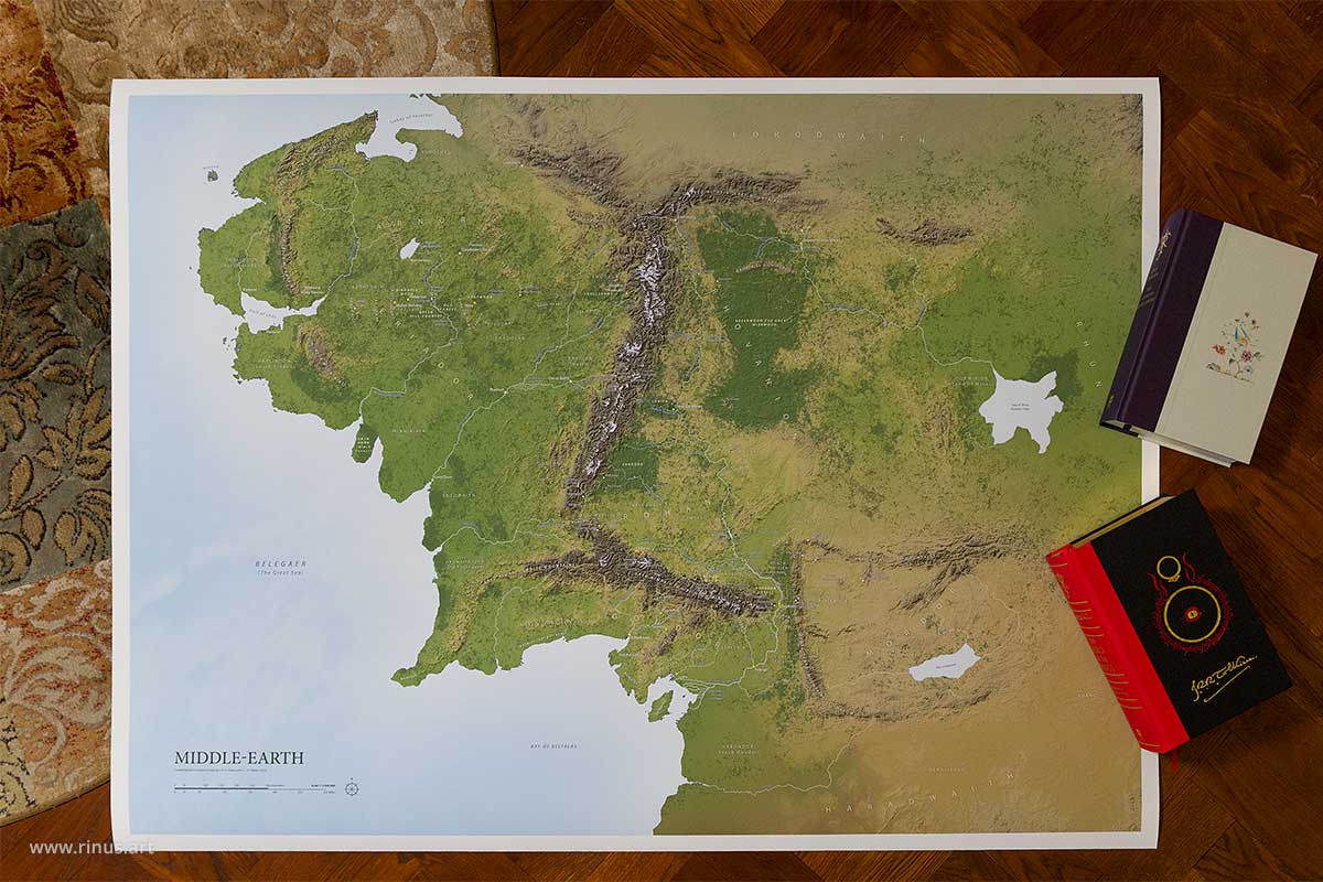 Middle-Earth Map Limited Edition full view