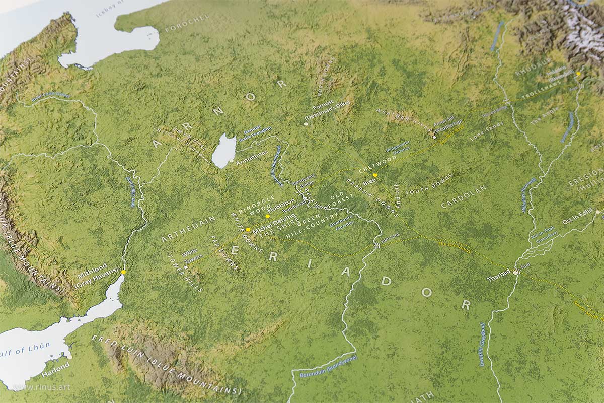 Middle-Earth Map Regular Edition showing Eriador