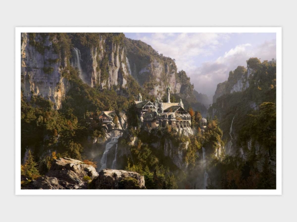 Rivendell Art Print Limited Edition by Rinus showing the full painting