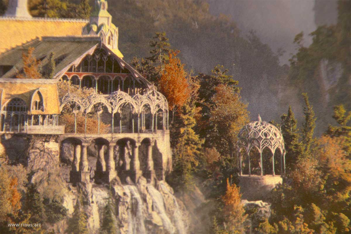 Rivendell Art Print close-up